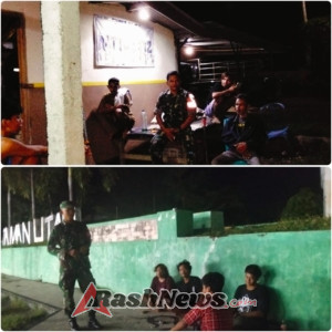 ‎Koramil 1607-09/Utan Hadir Jaga Wilayah, Patroli Malam Jadi Garda Terdepan ‎