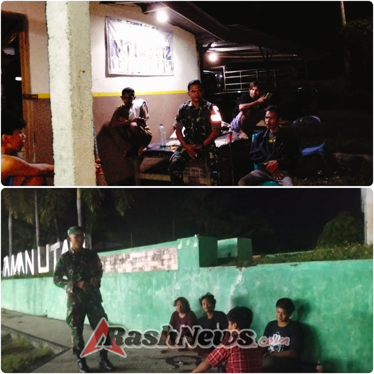 ‎Koramil 1607-09/Utan Hadir Jaga Wilayah, Patroli Malam Jadi Garda Terdepan ‎