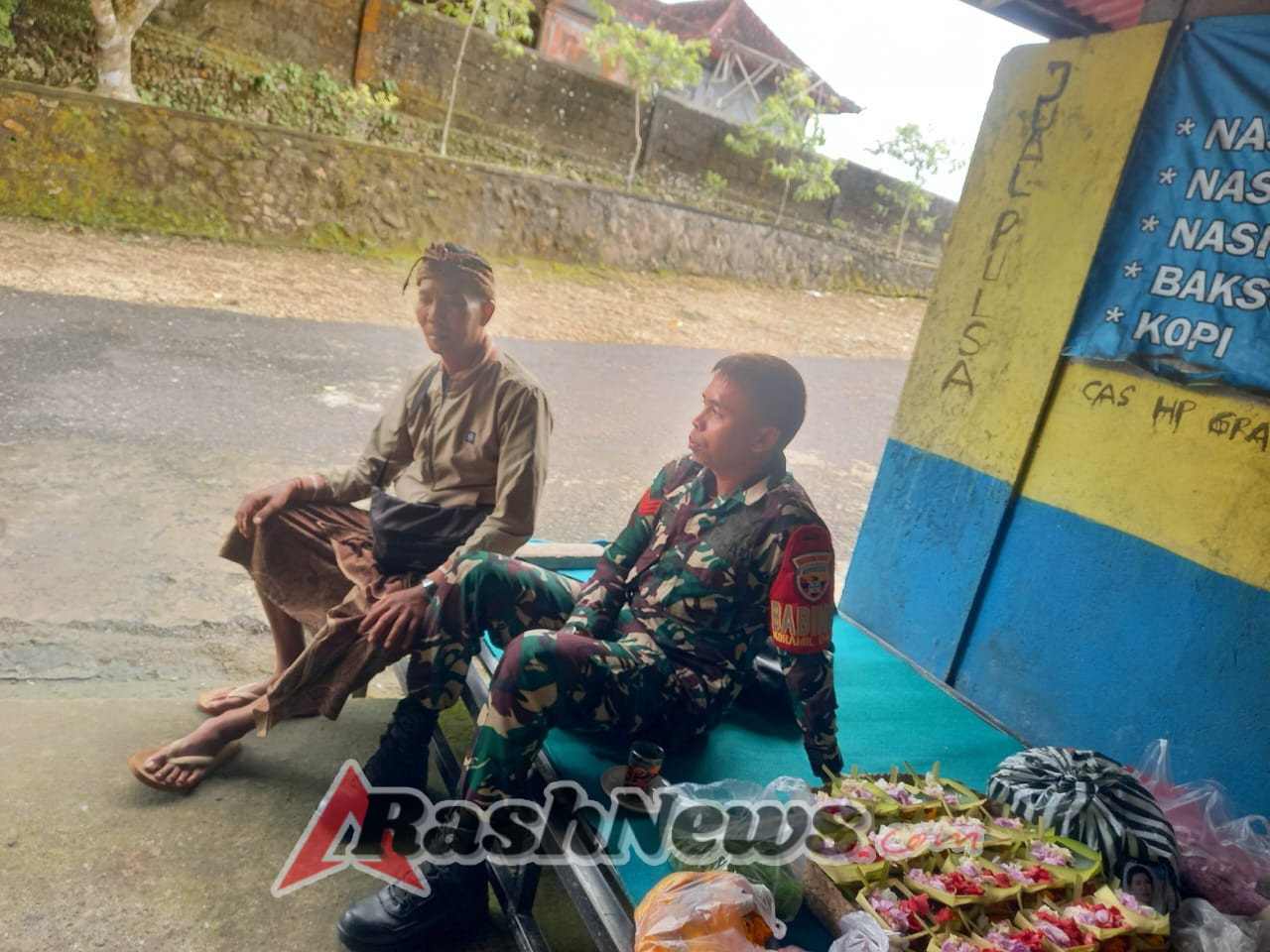 Sambangi Pura Khayangan Jagath Puncak Mundi, Kopka Kadek Parta Gelar Komunikasi Pastikan kamtibmas Aman