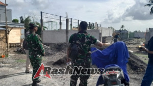 Dandim 1616/Gianyar Laksanakan Peninjauan Pembangunan Kantor Koperasi Merah Putih di Desa Pering
