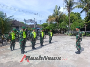 Cek Kesiapan Personel Dan Materiil, Danramil Nusa penida Siapkan Pengamanan Pergantian tahun