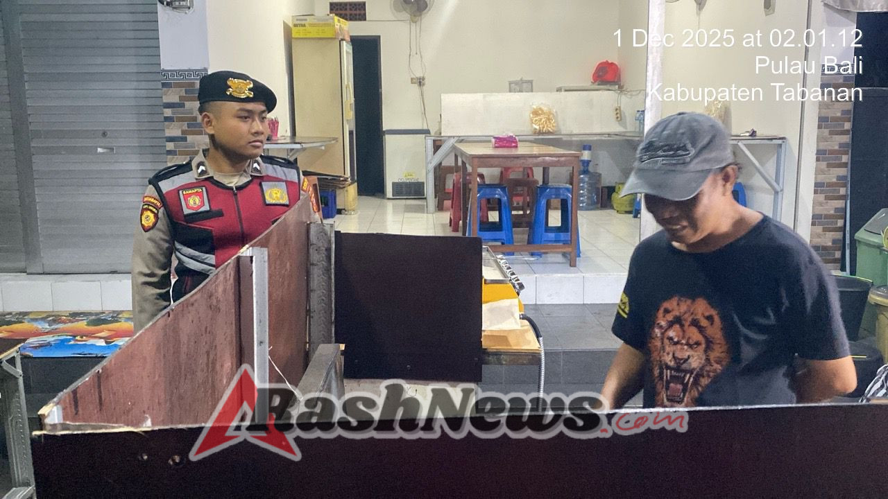 Patroli Jalan Kaki Subuh Perintis Presisi Sat Samapta Polres Tabanan Intensifkan Pencegahan Gangguan Kamtibmas