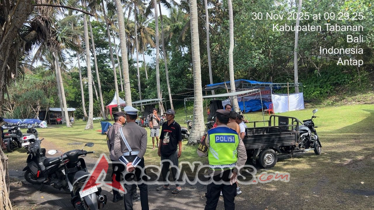 Polsek Selemadeg Amankan Puncak Umanis Kuningan di Pantai Batulumbang