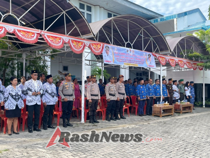 Sinergi KORPRI dan PGRI: Dandim 1601/STM Hadir dalam Upacara Peringatan di Waingapu