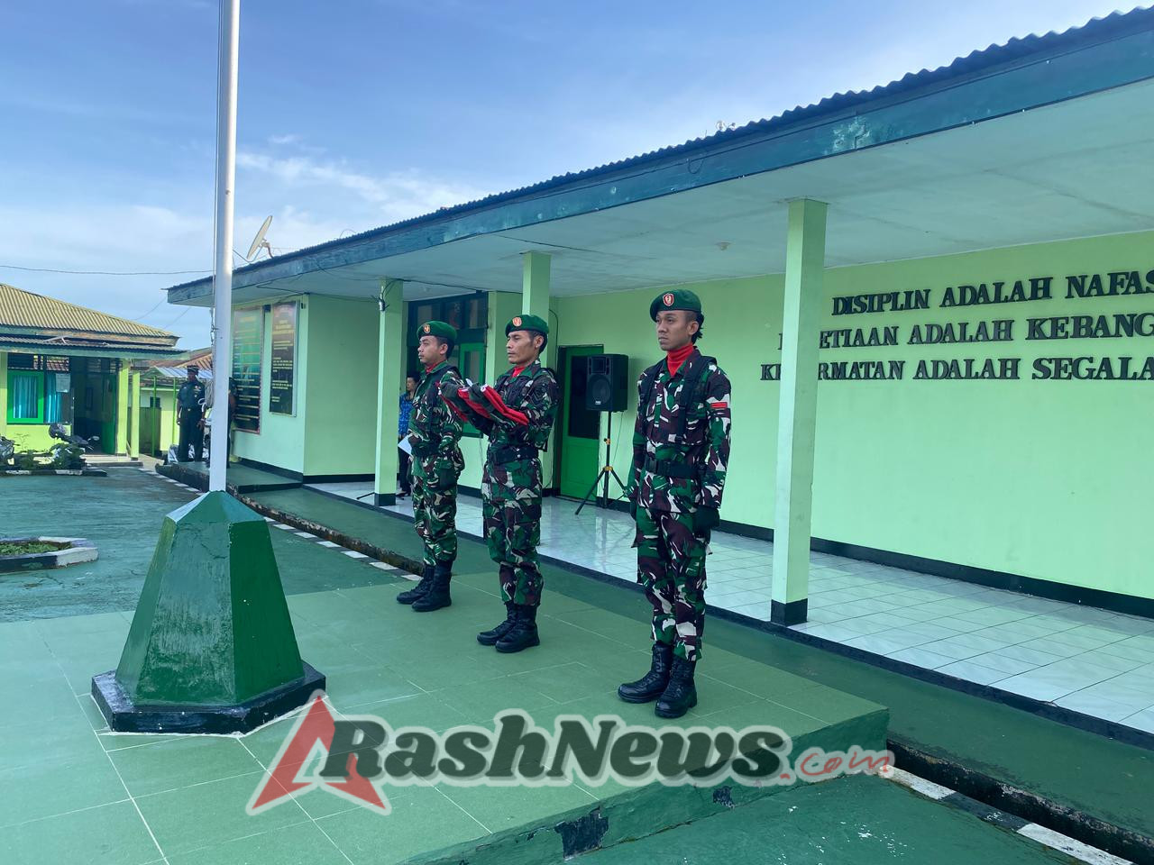 Anggota Kodim 1612/Manggarai Gelar Upacara Bendera, Kasdim Tekankan Disiplin dan Soliditas Prajurit
