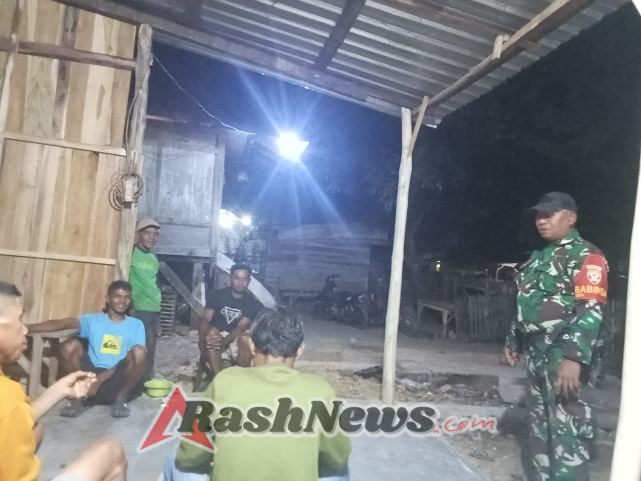 Patroli Terpadu Babinsa Soriutu Berjalan Lancar dan Kondusif di Akhir