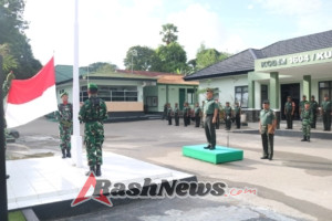 Gelar Upacara Mingguan, Mayor Caj Oktavian Tekankan Beberapa Hal