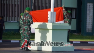 Tingkatkan Semangat Patriotisme, Kodim 1630/Manggarai Barat Gelar Upacara Bendera Rutin dengan Formasi Lengkap