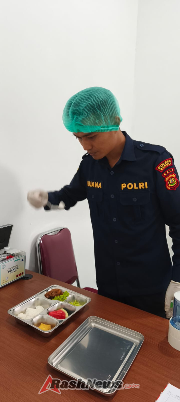 SiDokkes Laksanakan Food Security Test di SPPG Polres Bangli, Pastikan Makanan Aman dan Layak Dikonsumsi