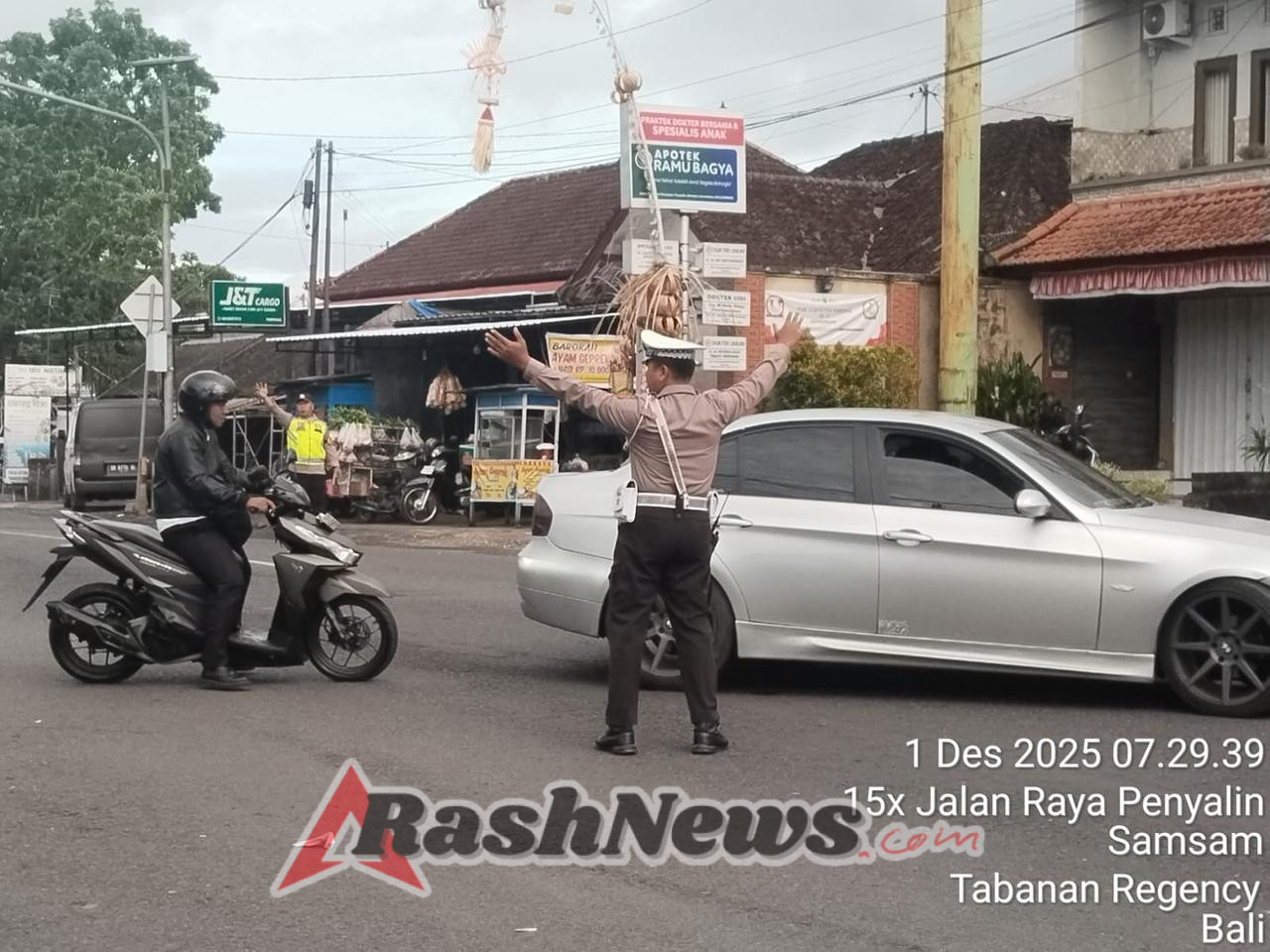 Kapolsek Kerambitan laksanakan Pengawasan terhadap Anggota yang laksanakan tugas