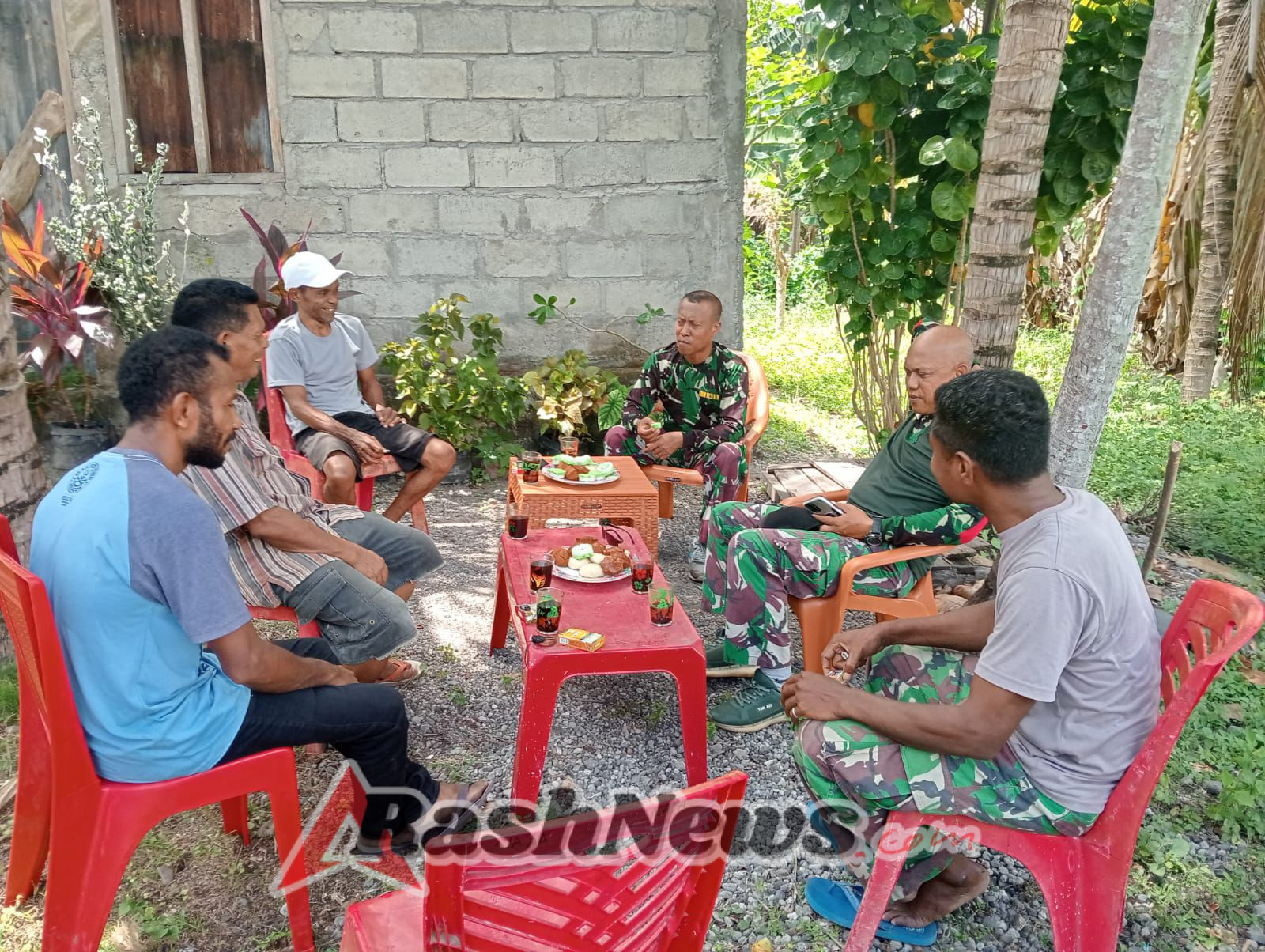 TNI Bersama Pengurus KMP Moru Tuntaskan Pendataan Lahan Calon Lokasi Koperasi di Kecamatan Abad
