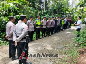 Gabungan Polres Tabanan amankan Eksekusi Lahan & Bangunan di Desa Bajera Utara