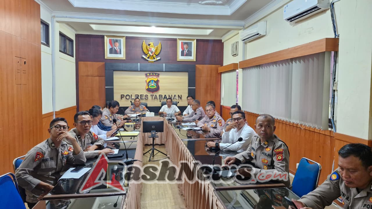 Polres Tabanan Ikuti Rakor Operasi Cipkon Agung 2025, Tegaskan Kesiapsiagaan Jelang Nataru