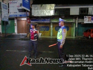 Polsek Kediri Gencarkan Pelaksanaan Patroli Barcode Malam Hari