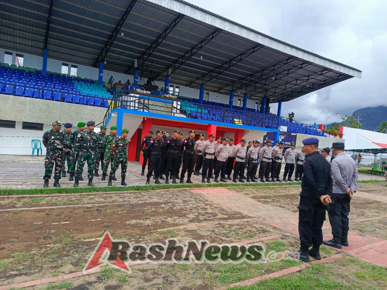 Kolaborasi TNI–Polri Dipimpin Kodim 1602/Ende Berhasil Amankan Pertandingan Perse Ende vs Persena Nagekeo