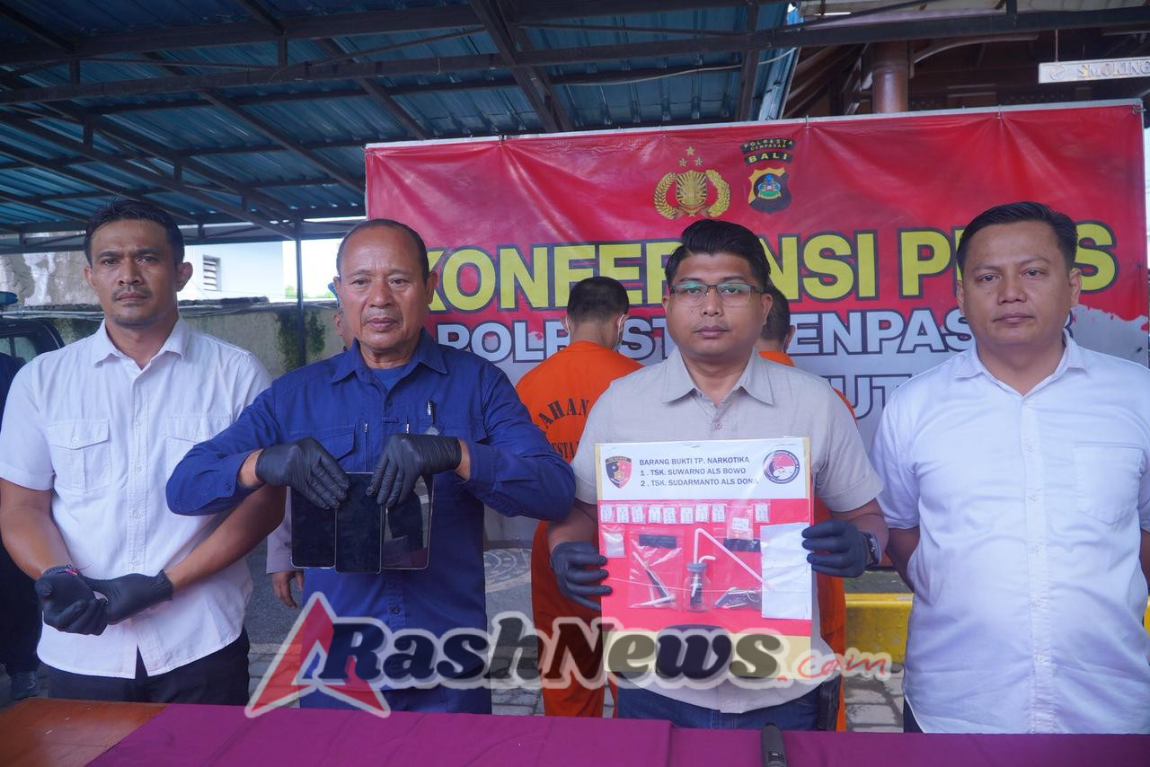 Edarkan Sabu dan Ekstasi, Dua Pria Diamankan Sat Narkoba Polresta Denpasar
