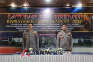 Polres Tabanan Gelar Latpra Ops Cipkon Agung 2025, Siap Amankan Natal dan Tahun Baru