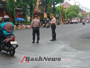 Personel Polres Gianyar Gelar PH Pagi, Wujudkan Kamseltibcar Lantas di Jam Sibuk