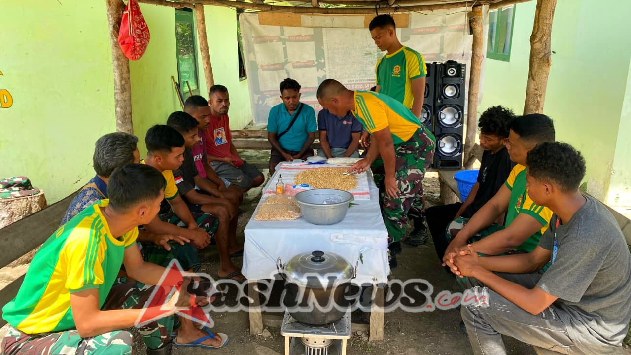 Tempe Jadi Peluang Usaha Baru, Satgas Pamtas Gelar Sosialisasi di Desa Dafala