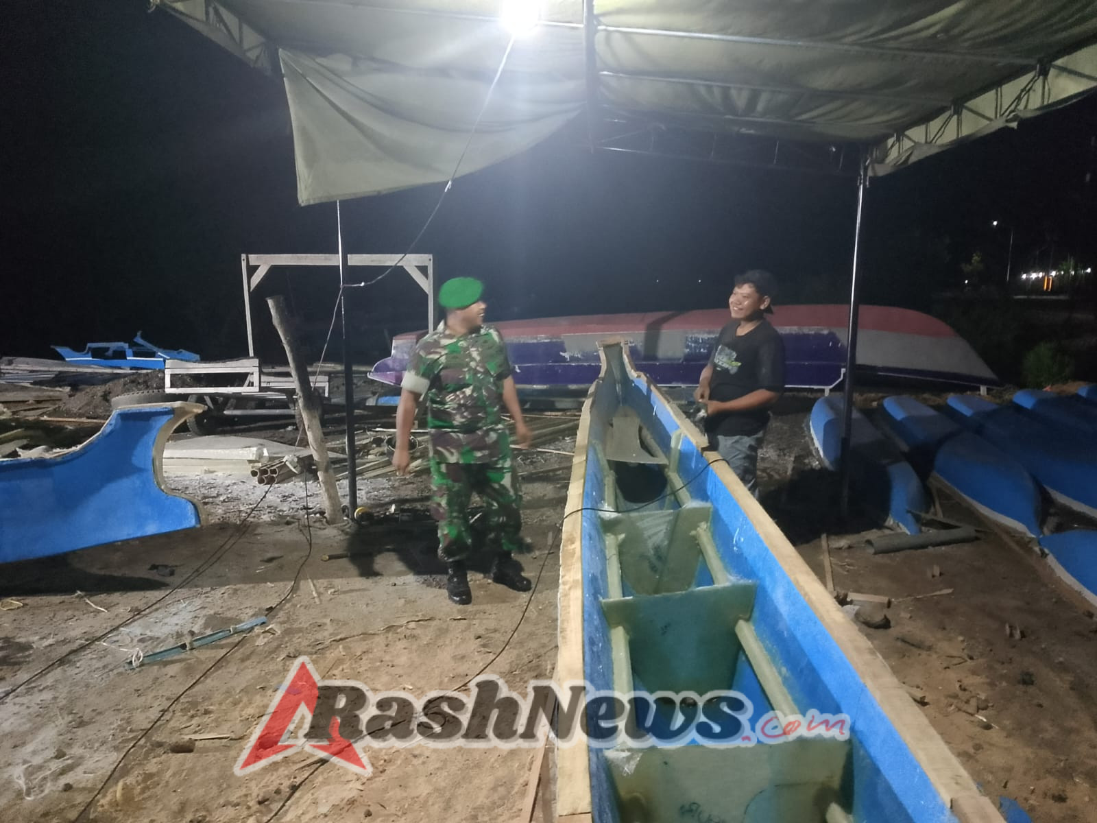 Koramil 1628-04/Poto Tano Perketat Patroli untuk Menjaga Stabilitas Keamanan Malam Hari