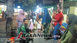 Demi Keamanan Wilayah, Piket Koramil 1628-01/Taliwang Lakukan Patroli dan Beri Himbauan ke Warga