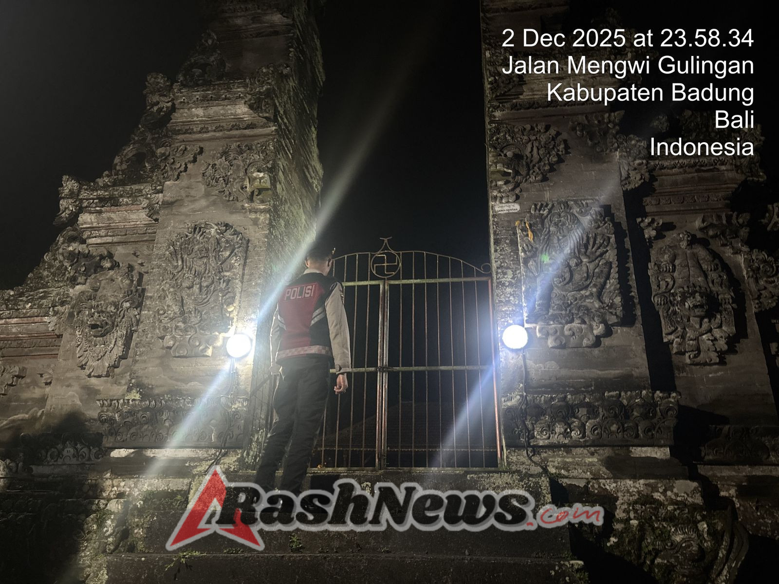 Patroli Tengah Malam Samapta Polsek Mengwi Sasar Tempat Rawan Kriminalitas