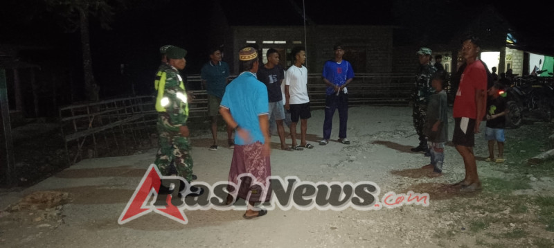 Cegah Gangguan Kamtibmas, Koramil 1630-03/MP Intensifkan Patroli Wilayah Noa Manggarai Barat