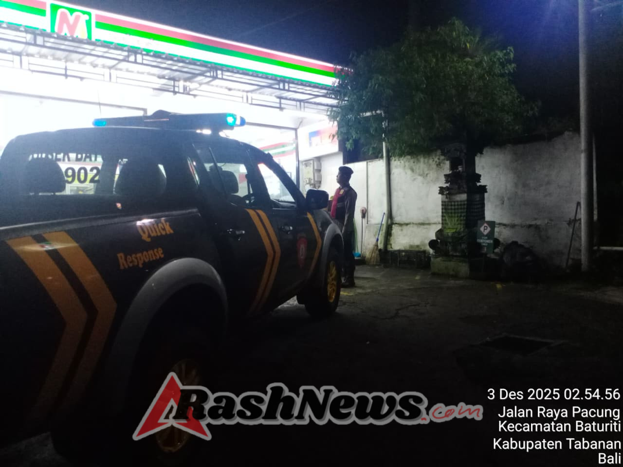 Patroli Dini Hari Polsek Baturiti Tingkatkan Keamanan di Jam Rawan
