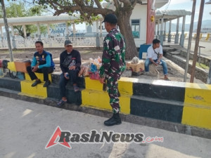 PAM Pelabuhan Poto Tano Dipimpin Sertu Abdurrahman, Situasi Kondusif Sepanjang Kegiatan