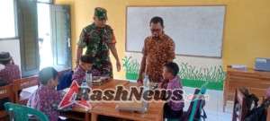 Program MSG Berjalan Lancar, Babinsa Koramil 1628-03/Seteluk Aktif Dukung Kesehatan Pelajar