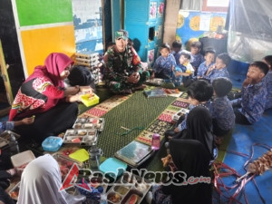 Sinergi TNI dan Masyarakat, Babinsa Desa Belo Awasi Distribusi Makan Sehat Bergizi untuk Murid TK