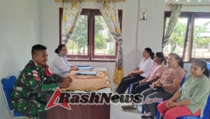 Babinsa Naikliu Hadiri Sosialisasi Kesejahteraan Aseptor Kecamatan
