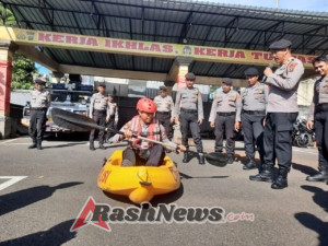 Wujudkan Respon Cepat Bencana, Sat Samapta Polres Badung Asah Kemampuan Lewat Latihan SAR