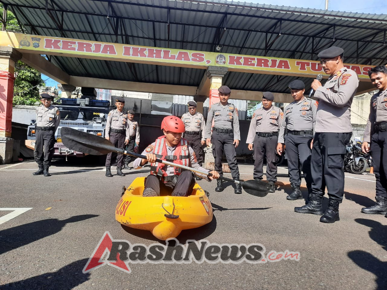 Wujudkan Respon Cepat Bencana, Sat Samapta Polres Badung Asah Kemampuan Lewat Latihan SAR