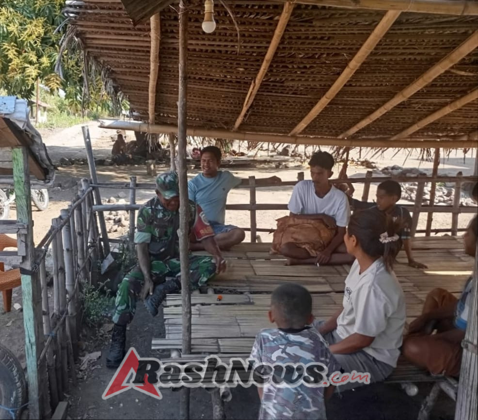 Sertu Denis Fernandes Hadir di Desa Neotonda, Pastikan Keamanan dan Edukasi Warga