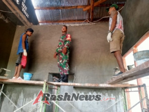 Pendampingan Babinsa dalam Monitoring dan Kegiatan Swadaya Warga