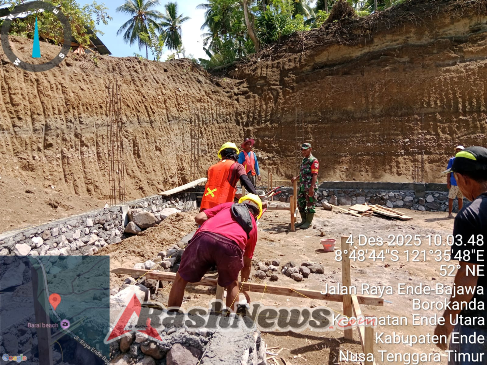 Kehadiran Babinsa di Lokasi Pembangunan KDKMP Perkuat Kemanunggalan TNI-Rakyat