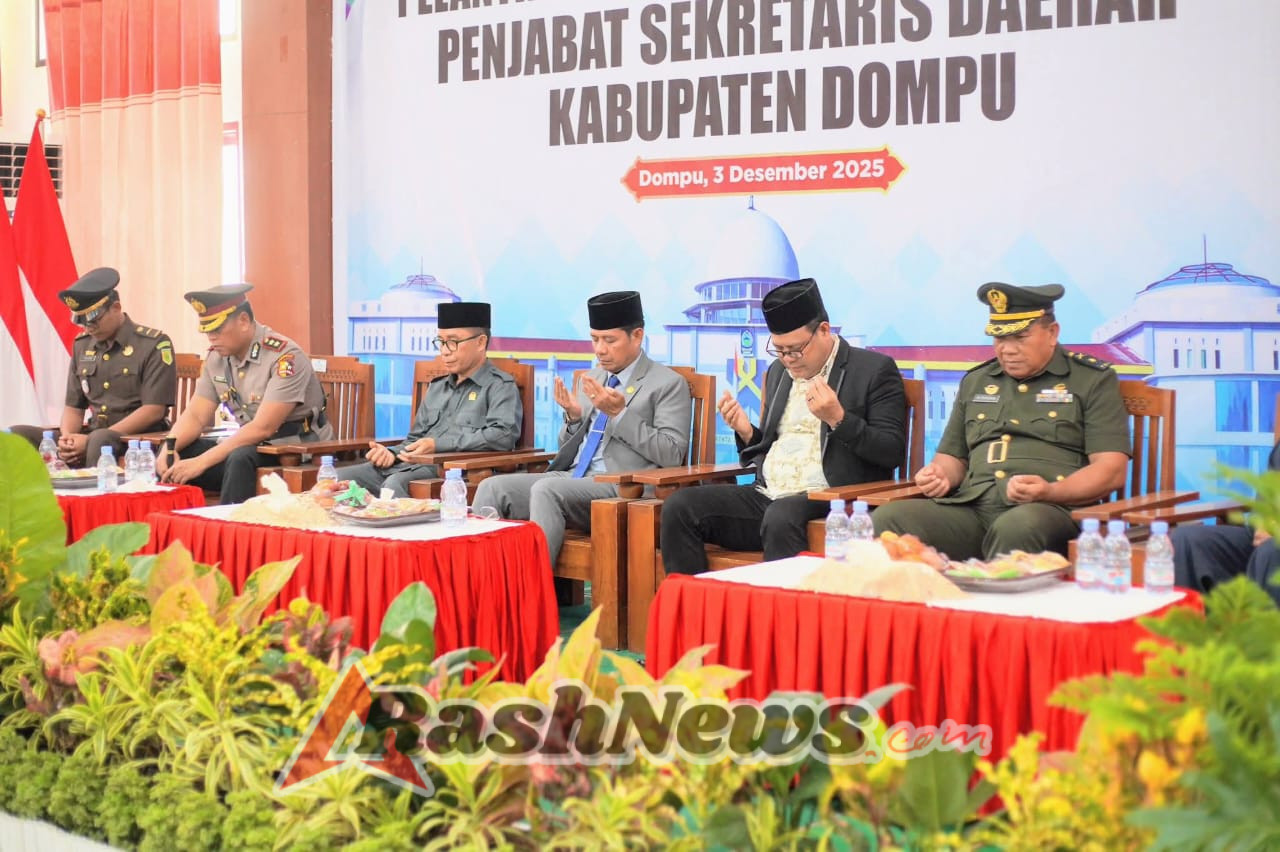 Kolaborasi Forkopimda Menguat, Kasdim Dompu Hadiri Pelantikan Penjabat Sekda