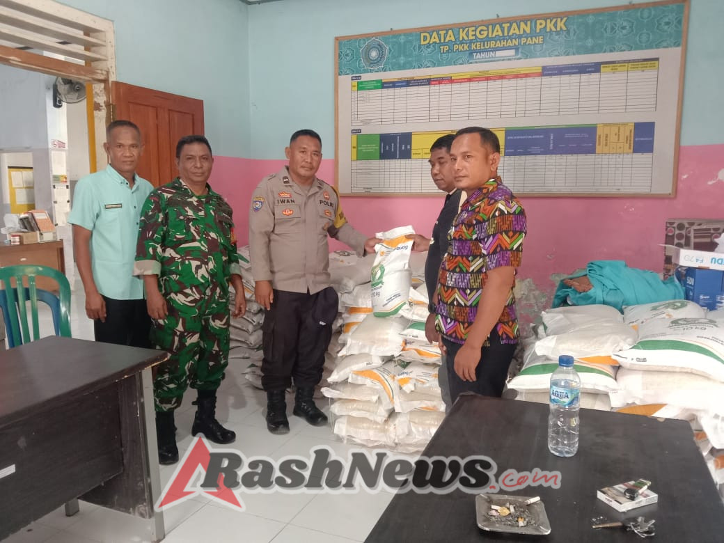 Distribusi Bantuan Pangan Dini Hari di Pane Dikawal Ketat Babinsa