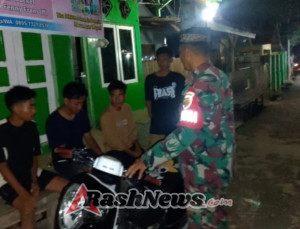 TNI Gandeng Warga Aktifkan Kembali Siskamling di Wilayah Kecamatan Monta