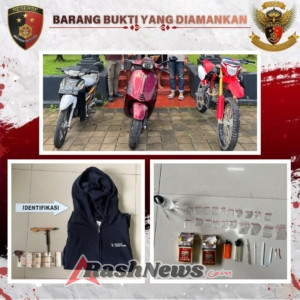 Nekat Melakukan Aksi Pencurian di Desa Pejeng, Dua Pria Dibekuk Petugas Kepolisian Polsek Tampaksiring