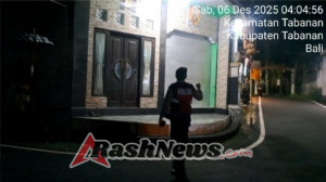 Patroli Subuh Presisi Sat Samapta Polres Tabanan Pastikan Wilayah Sanggulan hingga Tukad Ayung Tetap Kondusif