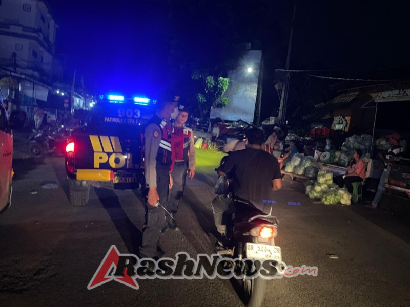 Satuan Samapta Polres Klungkung Gelar Blue Light Patrol Untuk Ciptakan Situasi Kamtibmas Aman.