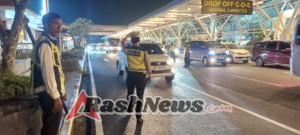 Polres Bandara Ngurah Rai Perketat Pengaturan Lalu Lintas di Terminal Internasional