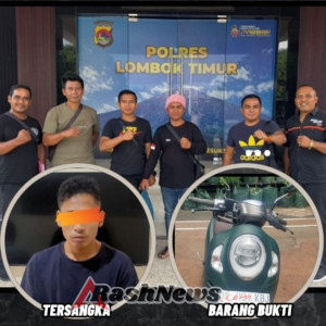 Ungkap Curanmor, Reskrim Polsek Blahbatuh Tangkap Residivis Di Lombok Timur