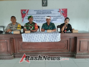 Bhabinkamtibmas Desa Kintamani Perkuat Kapasitas Linmas Demi Terciptanya Desa Aman dan Tertib