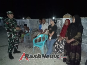 Sertu H. Lalu Haerudin Pimpin 10 Personel Laksanakan Patroli Malam di Wilayah Teritorial