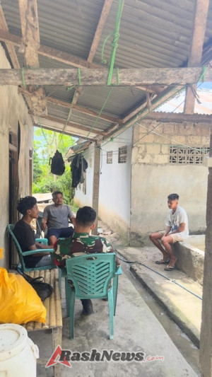 Koramil 03/Pahunga Lodu Perkuat Hubungan TNI–Rakyat Melalui Komsos di Kaliuda