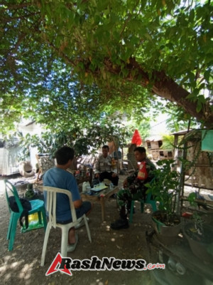 Komsos Babinsa Oebufu Perkuat Kemitraan Dengan Warga Setempat