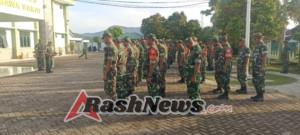 Tingkatkan Kesiapsiagaan, Apel Gabungan Digelar di Makodim 1628/Sumbawa Barat